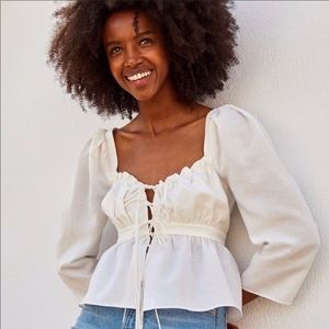 Brock x H&M white top